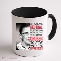 Injustice Ruth Bader Ginsburg Notorious RBG Quote Coffee Mug thumb 1