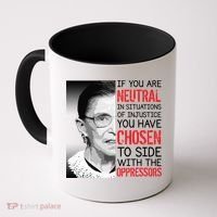 Injustice Ruth Bader Ginsburg Notorious RBG Quote Coffee Mug thumb 0
