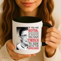Injustice Ruth Bader Ginsburg Notorious RBG Quote Coffee Mug thumb 3