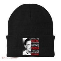 Injustice Ruth Bader Ginsburg Notorious RBG Quote Beanie thumb 0