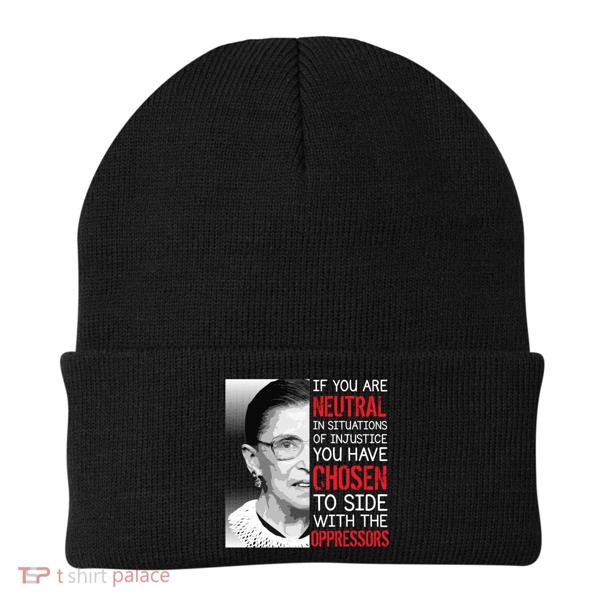 Injustice Ruth Bader Ginsburg Notorious RBG Quote Beanie