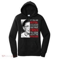 Injustice Ruth Bader Ginsburg Notorious RBG Quote Women's Hoodie thumb 0