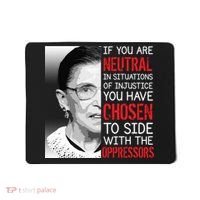 Injustice Ruth Bader Ginsburg Notorious RBG Quote Mousepad thumb 0