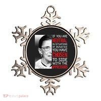 Injustice Ruth Bader Ginsburg Notorious RBG Quote Ornament thumb 0