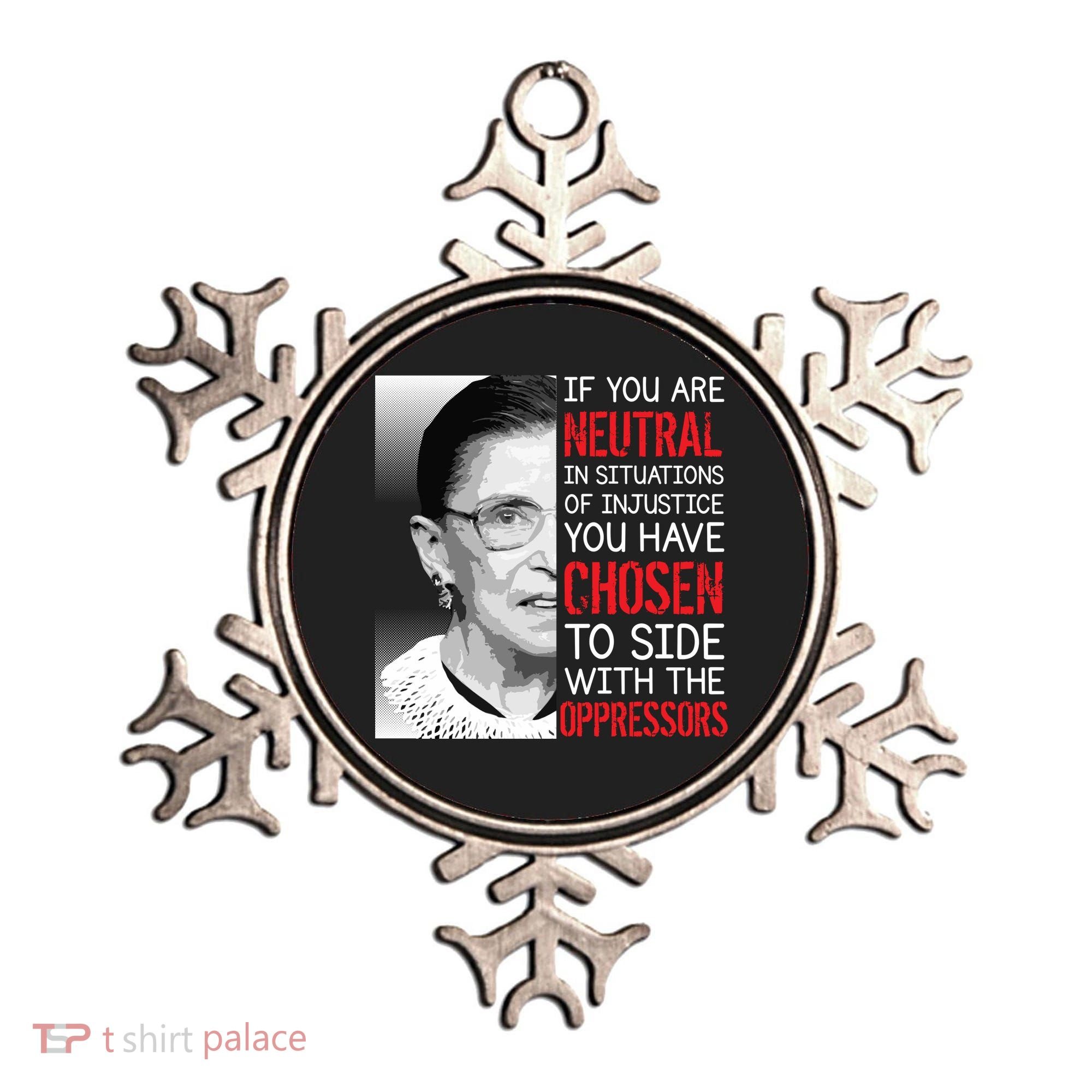 Injustice Ruth Bader Ginsburg Notorious RBG Quote Ornament