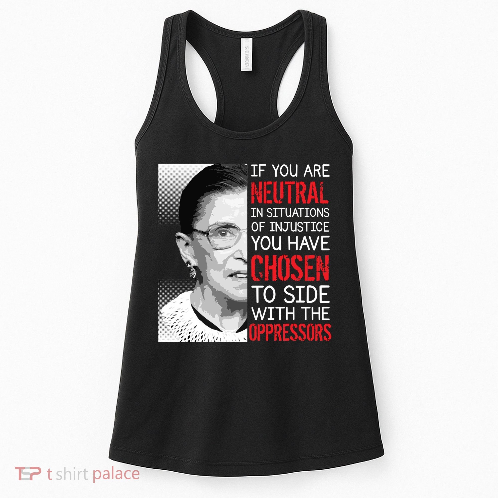 Injustice Ruth Bader Ginsburg Notorious RBG Quote Women's Tank Top
