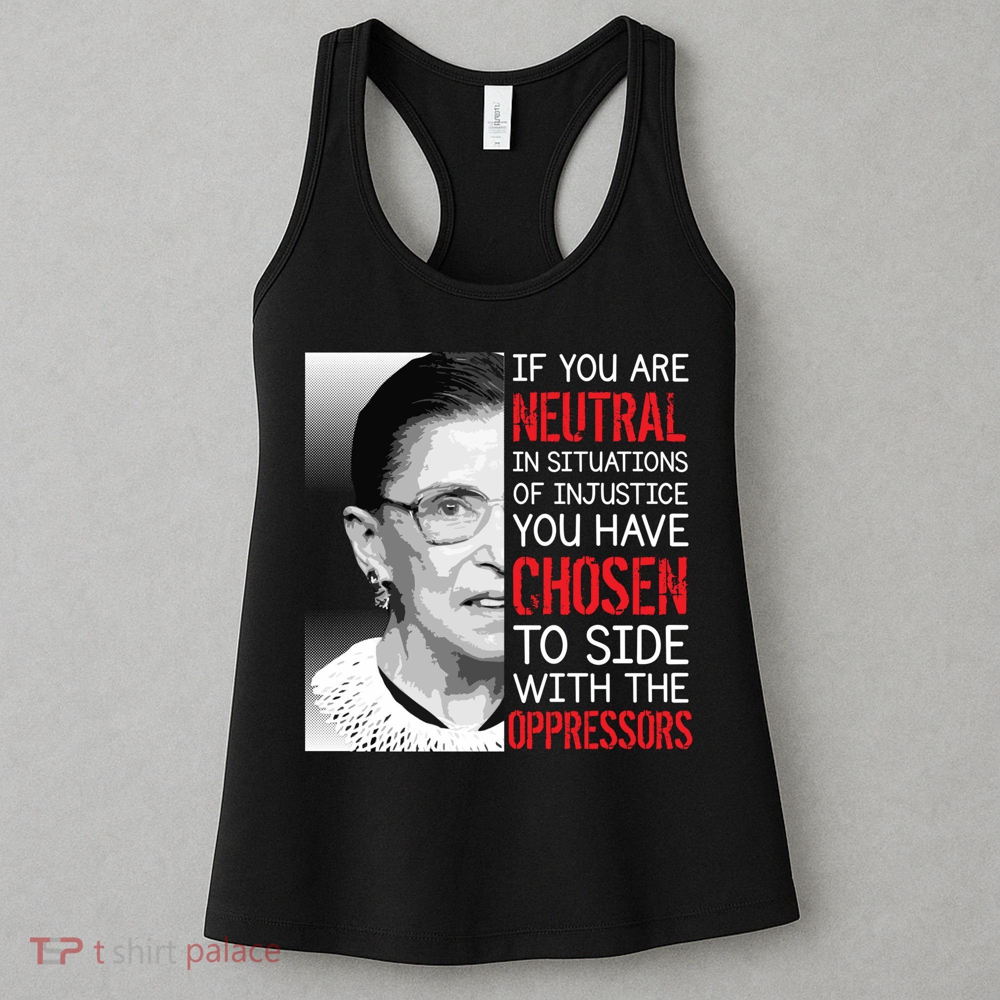 Injustice Ruth Bader Ginsburg Notorious RBG Quote Women's Tank Top
