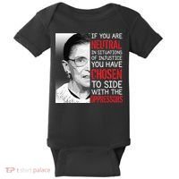 Injustice Ruth Bader Ginsburg Notorious RBG Quote Baby Bodysuit thumb 0