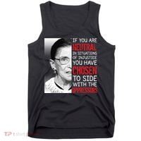Injustice Ruth Bader Ginsburg Notorious RBG Quote Tank Top thumb 0