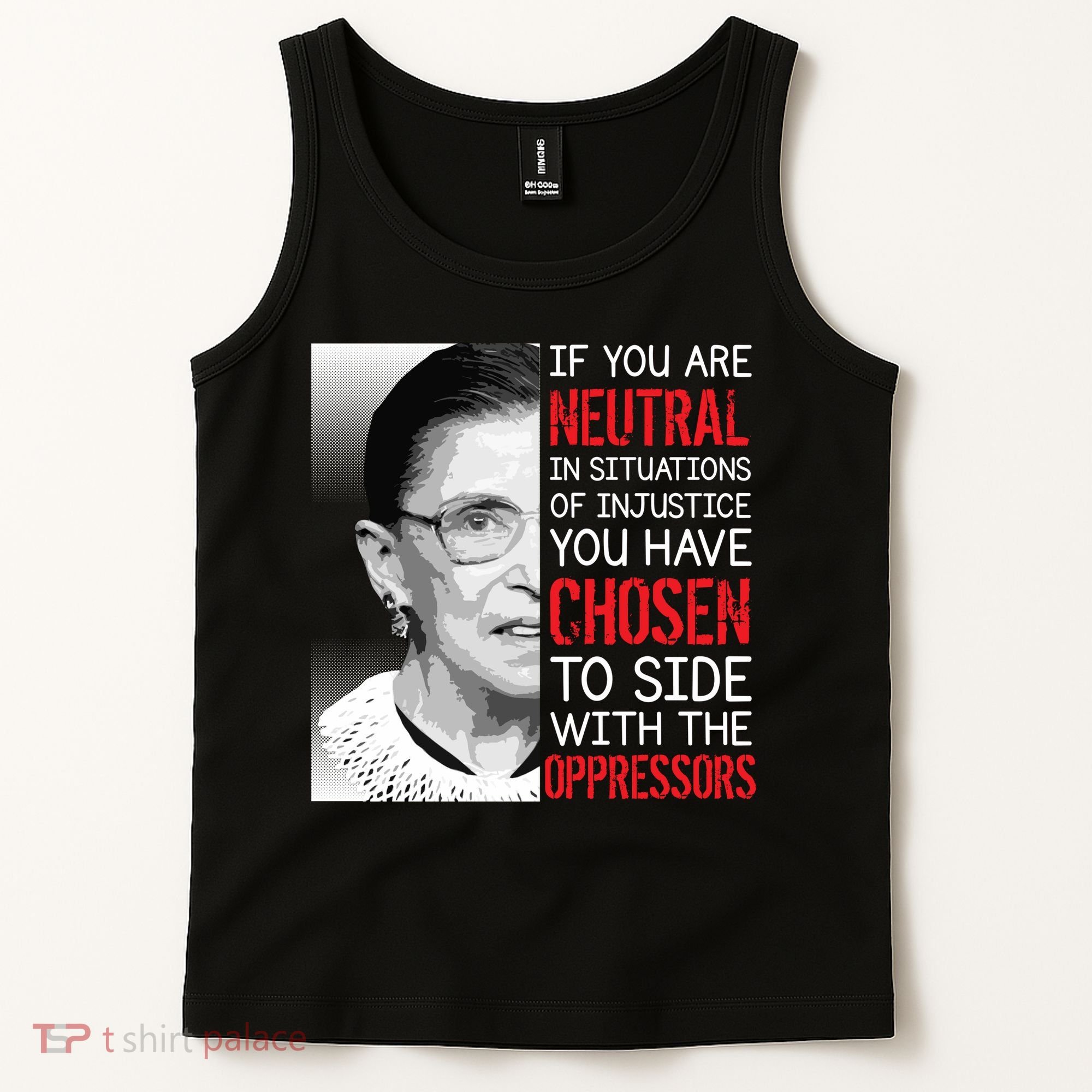 Injustice Ruth Bader Ginsburg Notorious RBG Quote Tank Top
