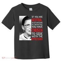 Injustice Ruth Bader Ginsburg Notorious RBG Quote Toddler T-Shirt thumb 0
