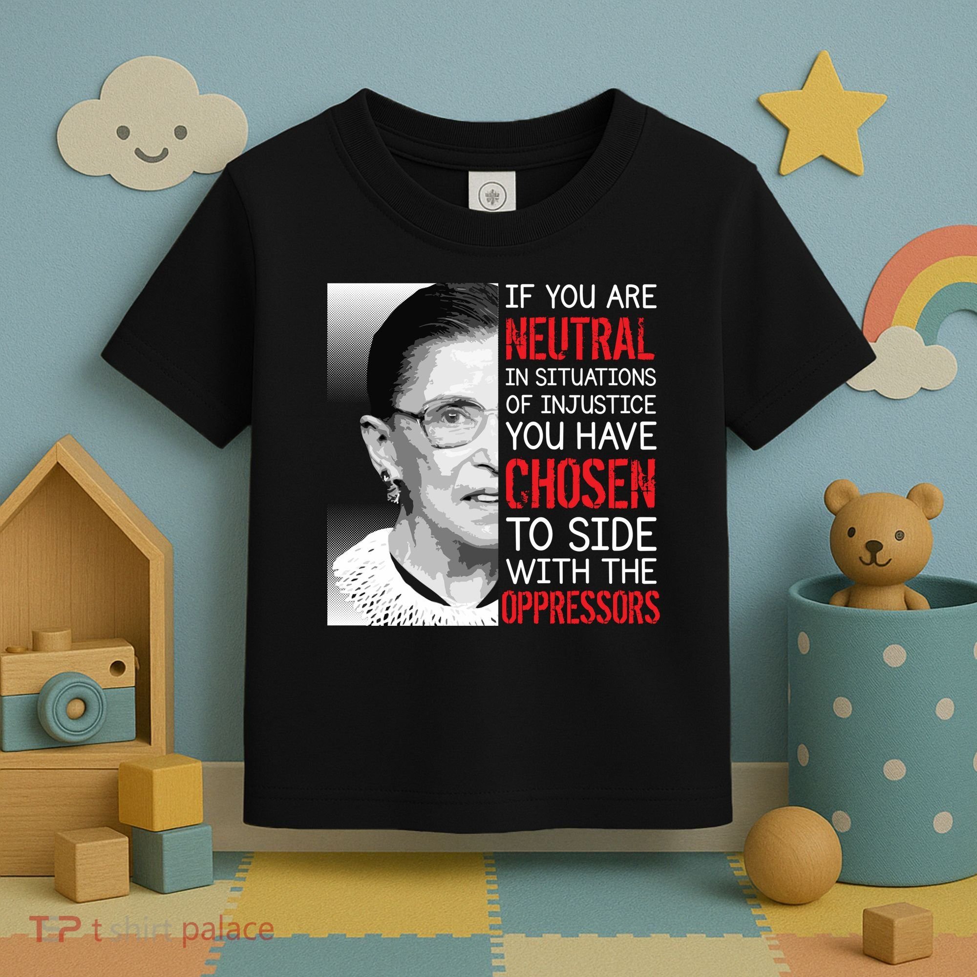 Injustice Ruth Bader Ginsburg Notorious RBG Quote Toddler T-Shirt
