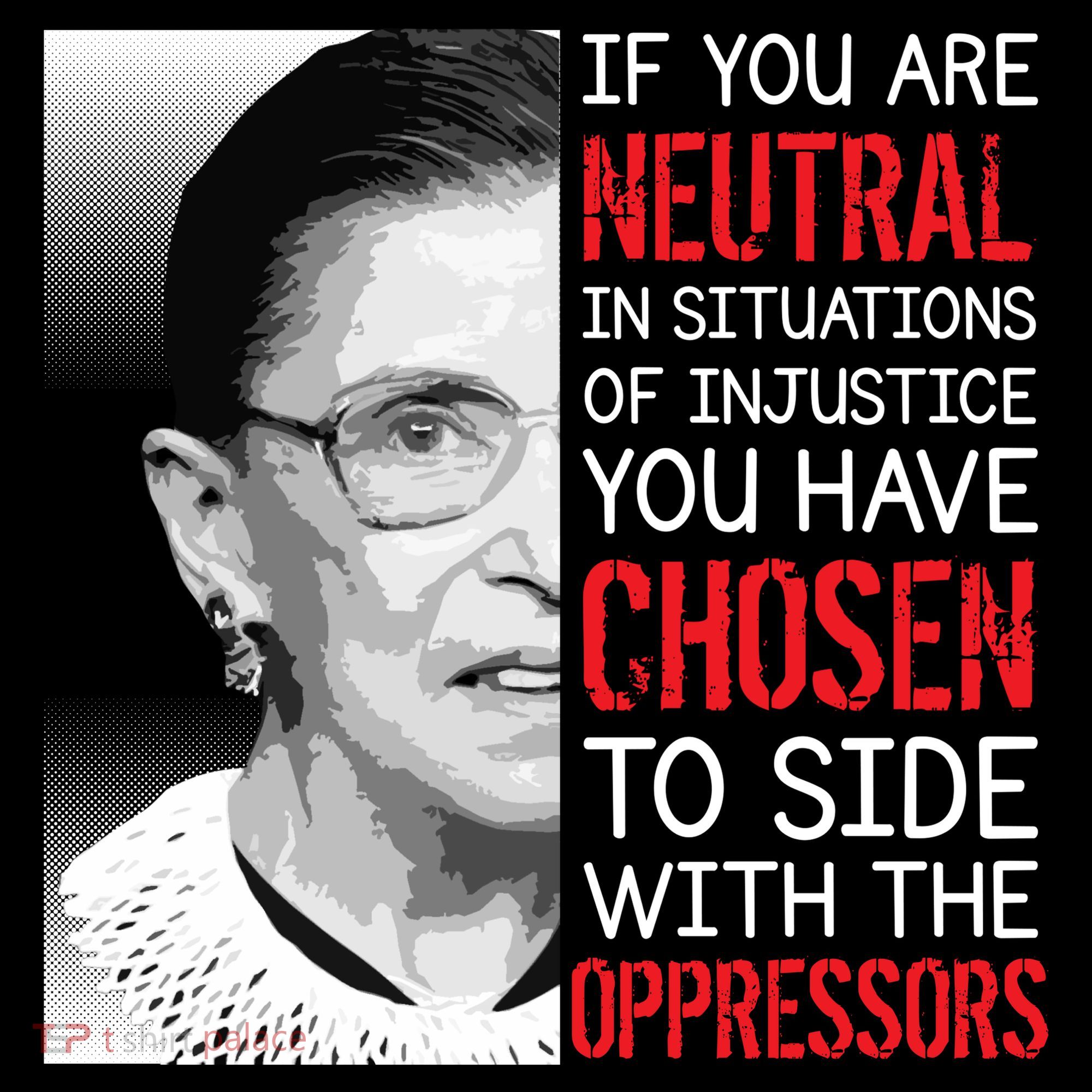 Injustice Ruth Bader Ginsburg Notorious RBG Quote Toddler T-Shirt