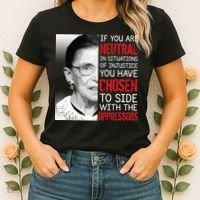 Injustice Ruth Bader Ginsburg Notorious RBG Quote Women's T-Shirt thumb 2