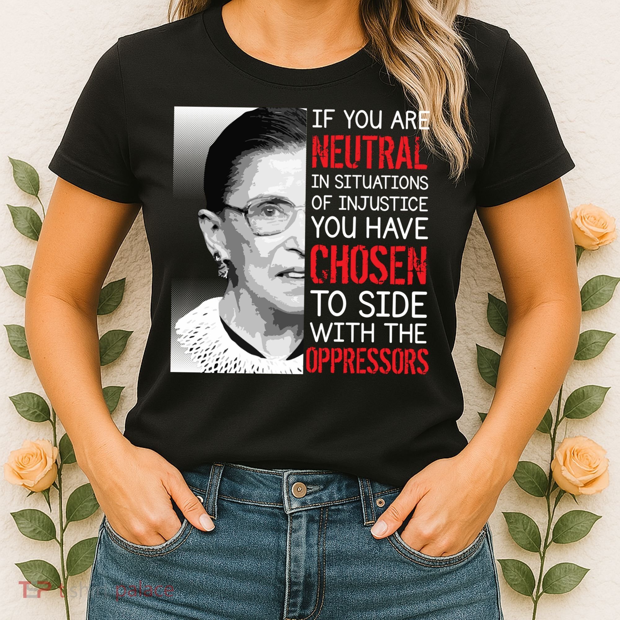 Injustice Ruth Bader Ginsburg Notorious RBG Quote Women's T-Shirt