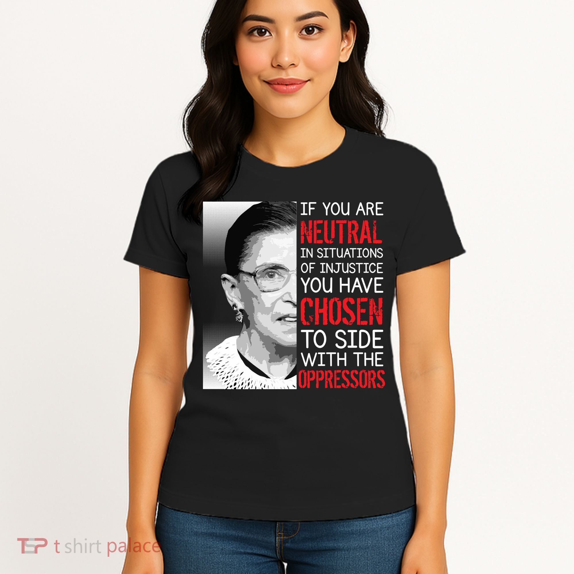 Injustice Ruth Bader Ginsburg Notorious RBG Quote Women's T-Shirt