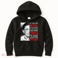 Injustice Ruth Bader Ginsburg Notorious RBG Quote Kids Hoodie thumb 0