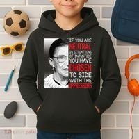 Injustice Ruth Bader Ginsburg Notorious RBG Quote Kids Hoodie thumb 2