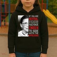 Injustice Ruth Bader Ginsburg Notorious RBG Quote Kids Hoodie thumb 3