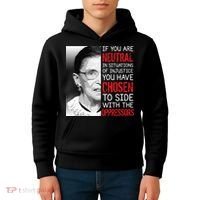 Injustice Ruth Bader Ginsburg Notorious RBG Quote Kids Hoodie thumb 4