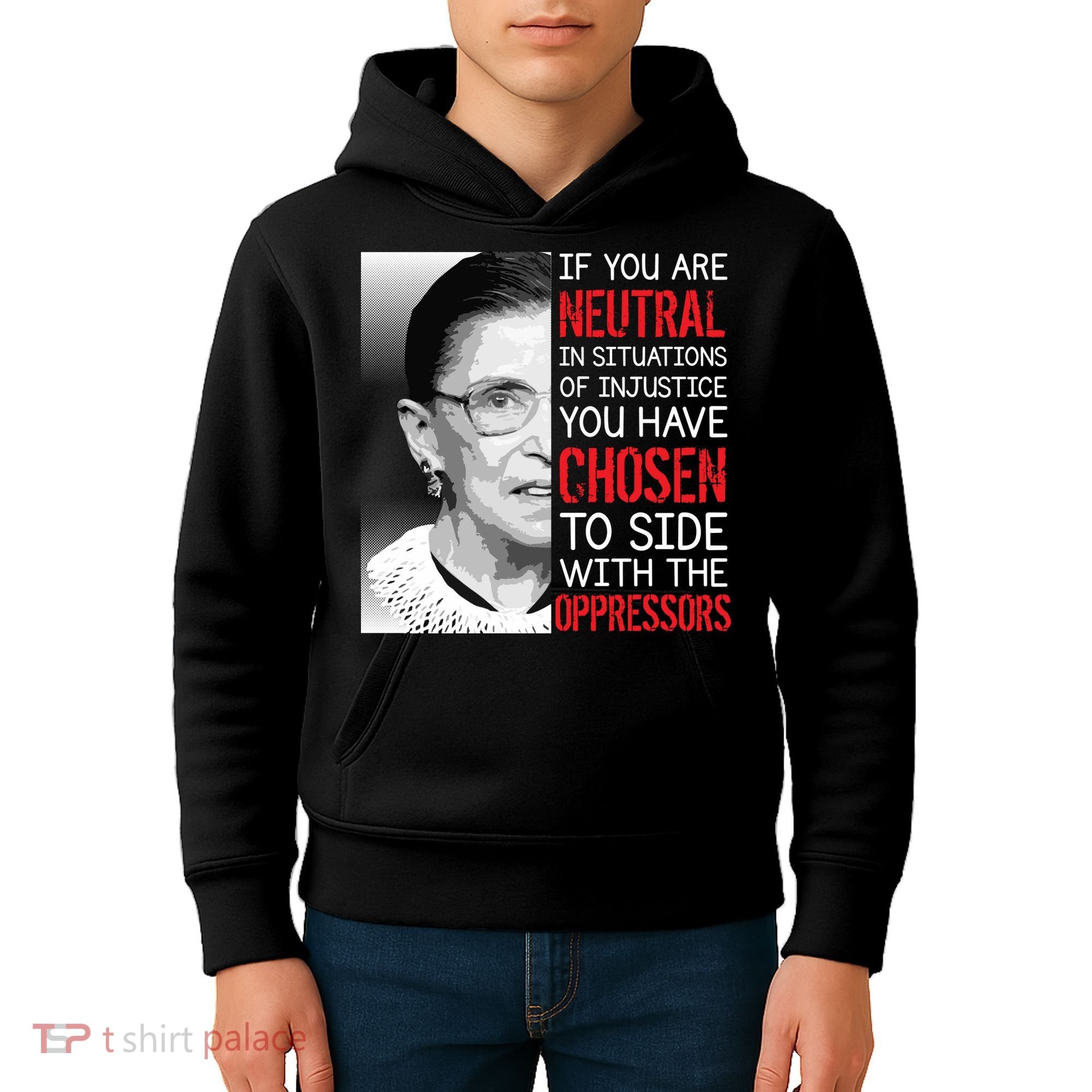 Injustice Ruth Bader Ginsburg Notorious RBG Quote Kids Hoodie