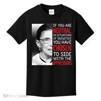 Injustice Ruth Bader Ginsburg Notorious RBG Quote Kids T-Shirt thumb 0