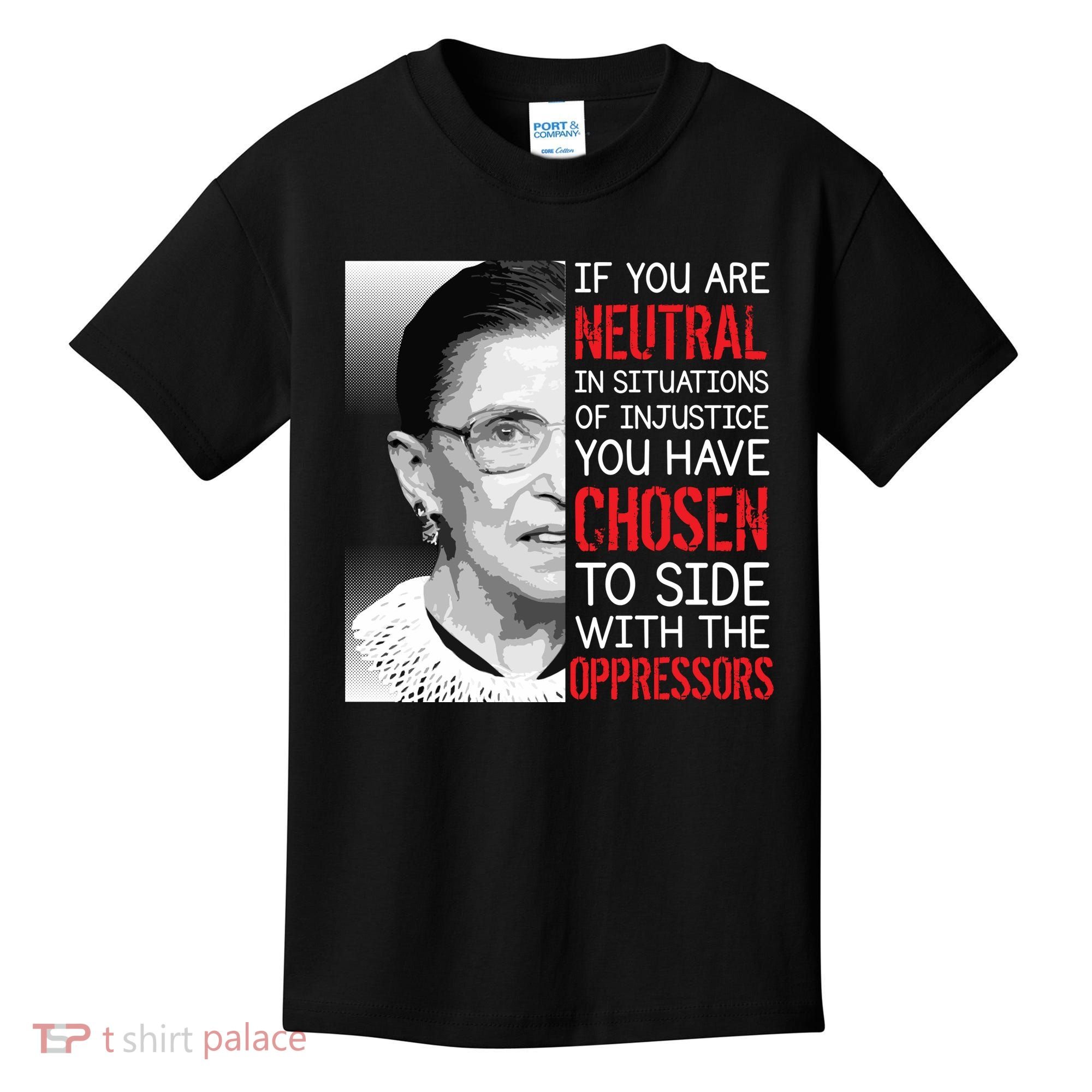 Injustice Ruth Bader Ginsburg Notorious RBG Quote Kids T-Shirt