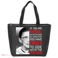 Injustice Ruth Bader Ginsburg Notorious RBG Quote Tote Bag thumb 0