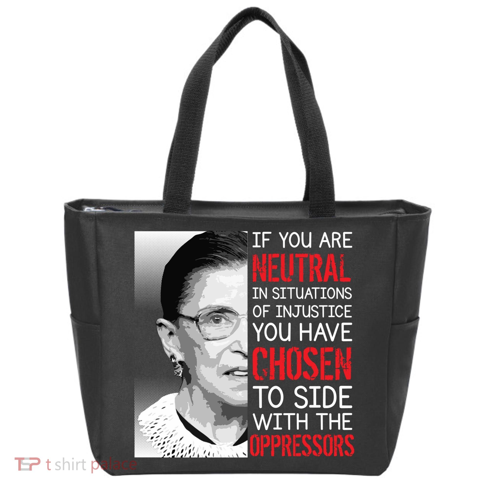 Injustice Ruth Bader Ginsburg Notorious RBG Quote Tote Bag