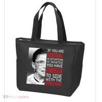 Injustice Ruth Bader Ginsburg Notorious RBG Quote Tote Bag thumb 3