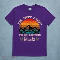 I'm Not Lost I'm Collecting Rocks Geologist Earth Scientist Retro Vintage T-Shirt thumb 5