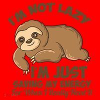 I'm Not Lazy I'm Just Saving My Energy Funny Sloth Saying  Santa Hat thumb 1