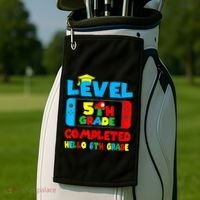 Icu Nurse Level 5th Grade Completed Hello 6th Grade Last Day Of School Gift Golf Towel thumb 2