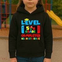 Icu Nurse Level 5th Grade Completed Hello 6th Grade Last Day Of School Gift Kids Hoodie thumb 3