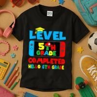 Icu Nurse Level 5th Grade Completed Hello 6th Grade Last Day Of School Gift Kids T-Shirt thumb 3