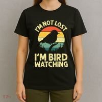 IM Not Lost IM Bird Wat Ching Bird Watcher Birder T-Shirt thumb 4