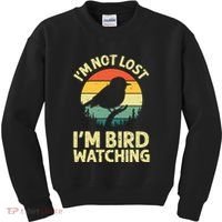 IM Not Lost IM Bird Wat Ching Bird Watcher Birder Kids Sweatshirt thumb 0