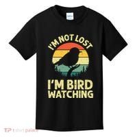 IM Not Lost IM Bird Wat Ching Bird Watcher Birder Kids T-Shirt thumb 0