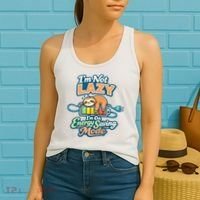 I'm Not Lazy I'm On Energy Saving Mode Funny Sloth Women's Tank Top thumb 2