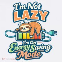 I'm Not Lazy I'm On Energy Saving Mode Funny Sloth Hat thumb 2