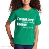I'm Not Lazy I'm Just On My Energy Saving Mode Kids T-Shirt thumb 2