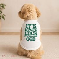 ItS Never Luck ItS Always God Doggie Tank thumb 2