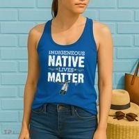 Indigenous Native Lives Matter Native American Day Indian Great Gift Women's Tank Top thumb 2