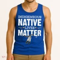 Indigenous Native Lives Matter Native American Day Indian Great Gift Tank Top thumb 3