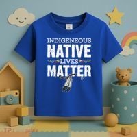 Indigenous Native Lives Matter Native American Day Indian Great Gift Toddler T-Shirt thumb 3