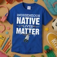 Indigenous Native Lives Matter Native American Day Indian Great Gift Kids T-Shirt thumb 3