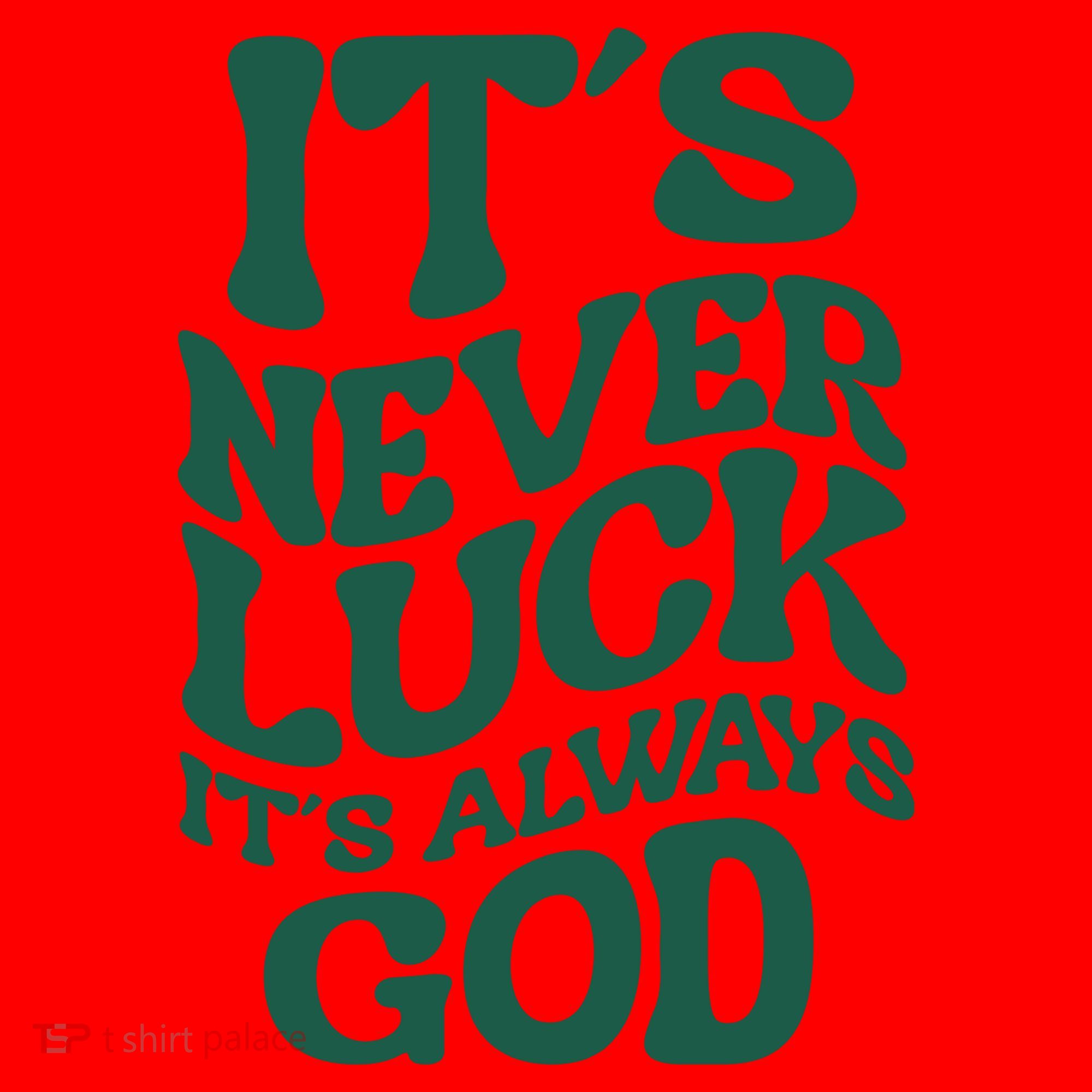 Its Never Luck Its Always God Retro Groovy Santa Hat