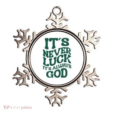 Its Never Luck Its Always God Retro Groovy Ornament