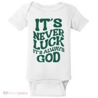 Its Never Luck Its Always God Retro Groovy Baby Bodysuit thumb 0