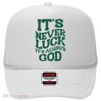 Its Never Luck Its Always God Retro Groovy Hat thumb 0